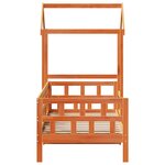 vidaXL Lit de jour avec toit sans matelas 90x200 cm bois massif