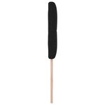 vidaXL Tête de lit avec tête de lit Noir 90 cm tissu