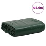vidaXL Bâche vert Ø 2 6 m 650 g/m²