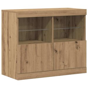 vidaXL Buffet Marron 81 x 37 x 67 cm Bois d'ingénierie