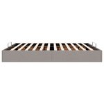 VidaXL Cadre de lit ottoman sans matelas taupe 160x200 cm tissu