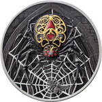 Monnaie BLACK WIDOW Creatures of Nocturne 1 Oz Argent 1000 Francs Cameroon 2026 (PRÉCOMMANDE)