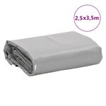 vidaXL Bâche gris 2 5x3 5 m 650 g/m²