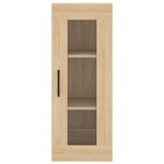 vidaXL Buffet haut Chêne sonoma 34 5x34x180 cm Bois d'ingénierie