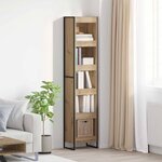 vidaXL Bibliothèque Chêne artisan 80 x 30 x 155 cm Bois d'ingénierie