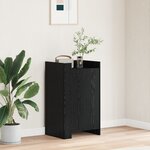 vidaXL Buffet Chêne noir 45x35x75 cm Bois d'ingénierie
