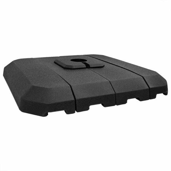 vidaXL Base de parasol à bras déporté Noir 98 x 98 x 98 cm