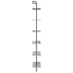 vidaXL Étagère Sonoma gris 60 x 24 x 203 cm Bois d'ingénierie