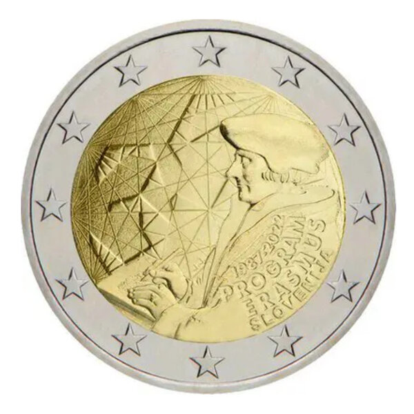 2 euros commémorative Slovénie 2022 - Erasmus.