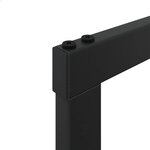 vidaXL Portant de bois de chauffage noir 55x30x116 cm acier