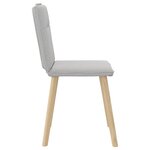 vidaXL Chaises à manger lot de 2 gris nuage tissu