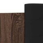 vidaXL Cadre de lit avec LED sans matelas chêne marron 90x200 cm