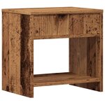 vidaXL Tables de chevet 2 Pièces vieux bois 40x30x40 cm bois d'ingénierie
