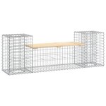 vidaXL Banc de jardin design gabion 183x41x60 5 cm bois massif de pin