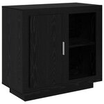 vidaXL Buffet Chêne noir 40 x 80 x 75 cm Bois d'ingénierie