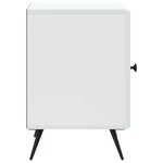 vidaXL Cabinet de chevet 2 Pièces Blanc 43 x 34 5 x 50 cm