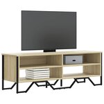 vidaXL Meuble TV chêne sonoma 122x34x41 cm bois d'ingénierie