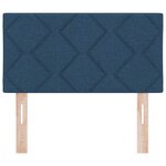 vidaXL Tête de lit avec des lumières à LED Réglable Bleu 180 cm tissu