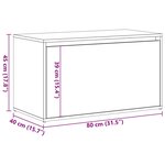 vidaXL Banc d'entrée 80x40x45 cm vieux bois bois d'ingénierie