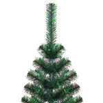 vidaXL Sapin de Noël artificiel pointes iridescentes Vert 150 cm PVC