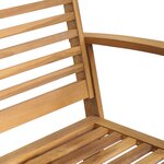 vidaXL Banc de jardin Naturel 110 x 64 x 76.5 cm Bois de teck solide