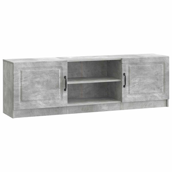 vidaXL Meuble TV Gris béton 150 x 31 x 47 cm Bois d'ingénierie