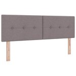 vidaXL Tête de lit réglable en hauteur Taupe tissu