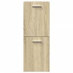 vidaXL Ensemble de meubles de salle de bain 5 Pièces chêne sonoma