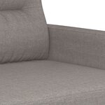 vidaXL Ensemble de canapés 3 Pièces avec coussins taupe tissu
