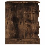 vidaXL Tables de chevet 2 Pièces chêne fumé 39x39x47 5 cm bois ingénierie