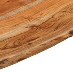 vidaXL Dessus de table 80x80x3 8 cm carré bois massif d'acacia