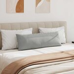 vidaXL Coussins de canapé 2 Pièces Gris clair 120 x 40 cm tissu