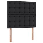 vidaXL Lit de Rangement Noir 90 x 190 cm Cuir synthétique