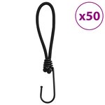 vidaXL Cordon élastique avec crochets 50 Pièces 17 cm