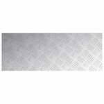 vidaXL Plaques à damier 4 Pièces Argent 80 x 30 cm Aluminium