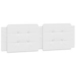 vidaXL Coussin de tête de lit blanc 152 cm similicuir