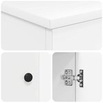 vidaXL Armoire de salle de bain Blanc 54 x 41 x 70 cm