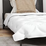 vidaXL Duvet avec Oreiller 2 Pièces Blanc 140 x 200 cm Microfibre