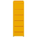 vidaXL Porte-parapluie Moutarde 15 5 x 15 5 x 49 cm Acier