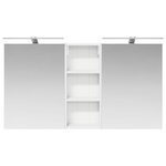 vidaXL Ensemble de Meubles de Salle de Bain 3 Pièces 130 x 14 5 x 70 cm