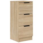 vidaXL Buffet Chêne sonoma 30x30x70 cm Bois d'ingénierie