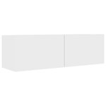 vidaXL Ensemble de meuble TV 9 Pièces Blanc Bois d'ingénierie