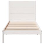 vidaXL Cadre de lit extra long sans matelas 100x220 cm bois massif