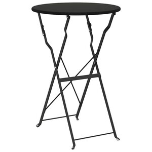 vidaXL Table bistrot Anthracite Ø50x71 cm Acier revêtu de poudre