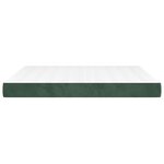 vidaXL Matelas de lit à ressorts ensachés fermeté moyenne 160x220x20 cm velours