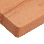 vidaXL Dessus de table 80x80x4 cm carré bois massif de hêtre
