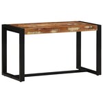 vidaXL Banc multicolore 80x35x45 cm bois massif récupération