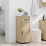vidaXL Cabinet de salle de bain Chêne sonoma 30 x 35 x 80 cm