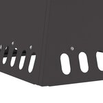 vidaXL Braise Noir 48 x 48 x 40 cm Acier laminé à froid