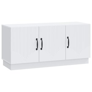 vidaXL Meuble TV Blanc 99 x 34 5 x 47 cm Bois d'ingénierie